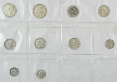 Lot 104 - ♦17 x Edward VII, Silver Coins comprising: 2 x...