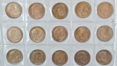 Lot 52 - ♦25 x Edward VII, Pennies, all 1903 (normal...