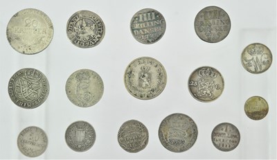 Lot 203 - ♦A Collection of 15 x European Silver Coins,...