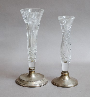 Lot 138 - A Silver Mounted Glass Stem Vase, Birmingham...