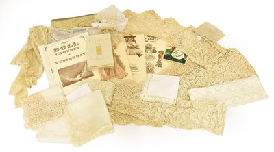 Lot 2136 - Assorted 20th Century Lace and Other Items,...