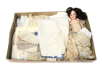 Lot 2136 - Assorted 20th Century Lace and Other Items,...