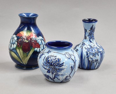 Lot 143 - Walter Moorcroft Orchid and Spring flowers...