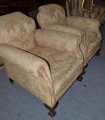 Lot 457 - Pair of armchairs