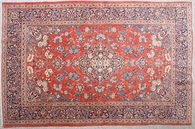 Lot 1309 - A Kashan Rug, central Iran, circa 1930, the...