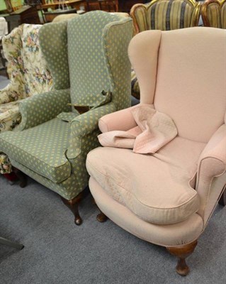 Lot 458 - Three wing armchairs