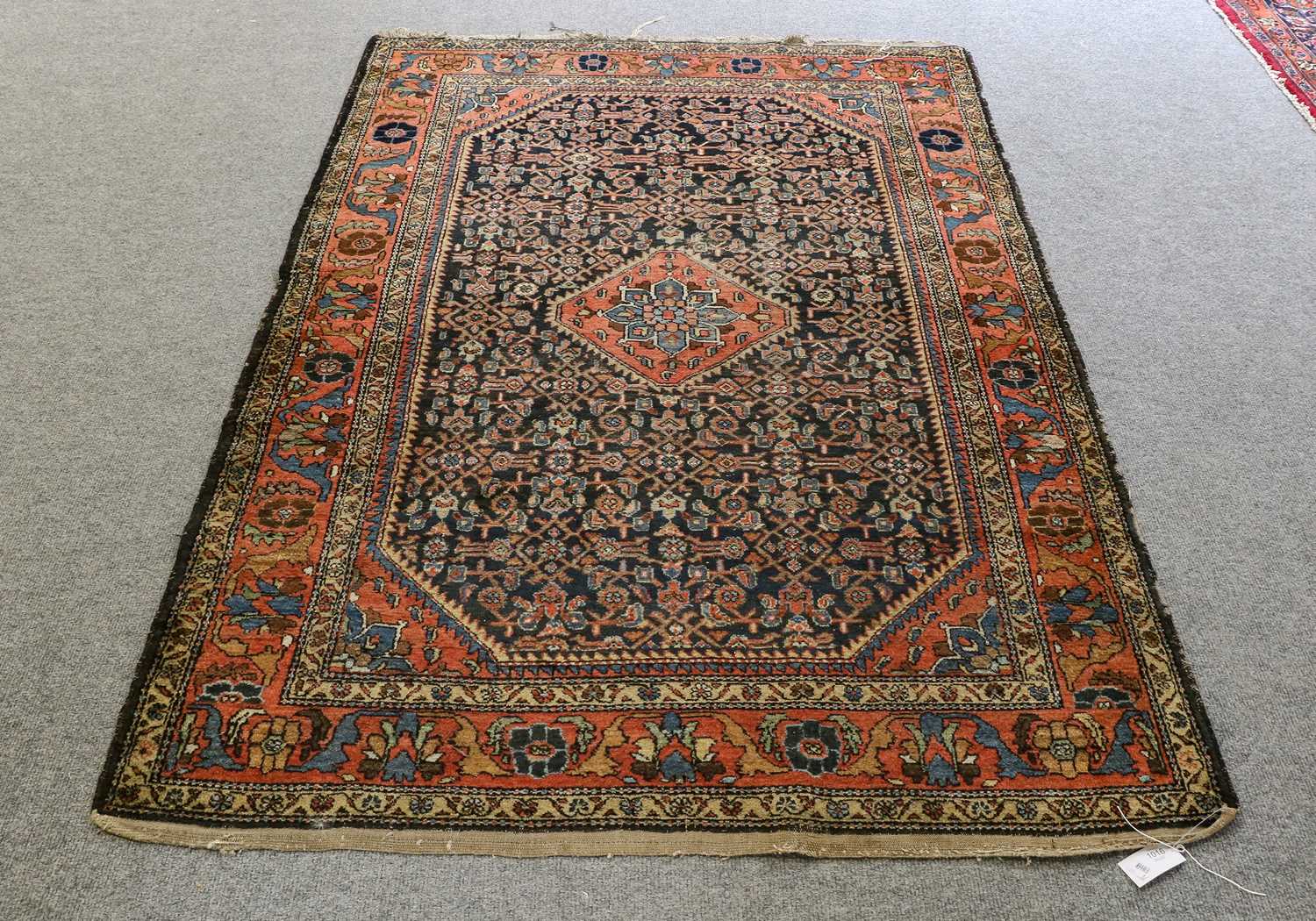 Lot 1016 - Feraghan rug, the Herati field with central...