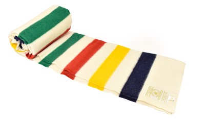 Lot 2126 - Hudson Bay Company Wool Blanket with stripes...