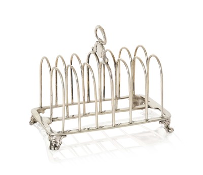 Lot 2083 - A George IV Silver Toastrack