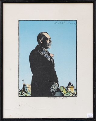 Lot 1058 - Roy Manby (20th century) 
Farm buildings with...