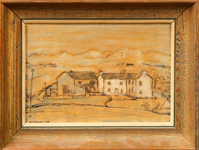Lot 1058 - Roy Manby (20th century) 
Farm buildings with...