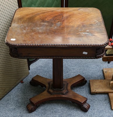 Lot 1091 - A mid 19th century mahogany pedestal table,...