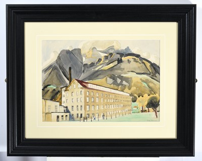 Lot 39 - Edith Lawrence (1890-1973) An Alpine town...