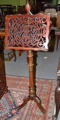 Lot 473 - Victorian duet stand raised on turned support