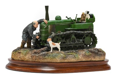 Lot 1037 - Border Fine Arts 'Starts First Time' (Fowler Diesel Crawler Mark VF)