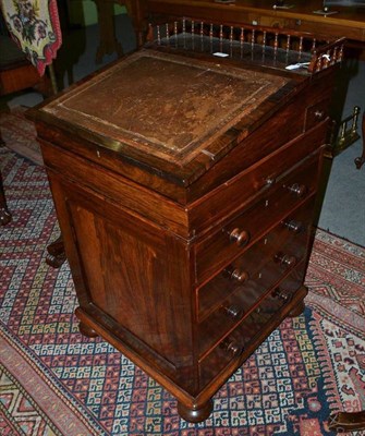 Lot 474 - Victorian rosewood Davenport