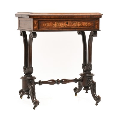 Lot 860 - A Victorian Rosewood, Crossbanded and...