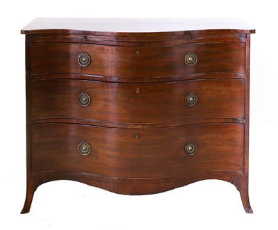 Lot 497 - A George III Mahogany Serpentine Shaped...