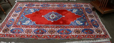 Lot 1009 - Turkish Rug of Transylvanian Design, the cream...