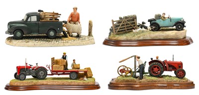 Lot 1040 - Border Fine Arts Studio Tractor 'Loading Up'