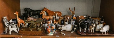 Lot 1195 - Beswick Animals Including: Black Beauty and...