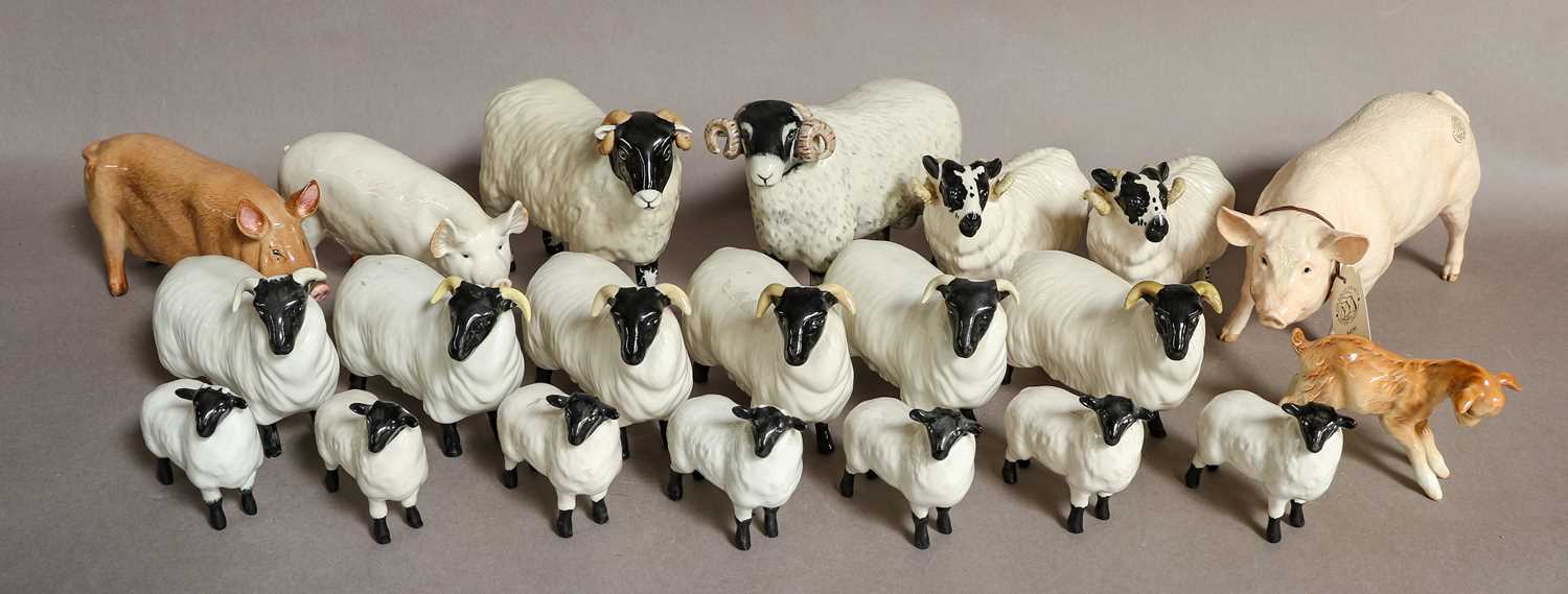 Lot 1154 - Beswick Farm Animals