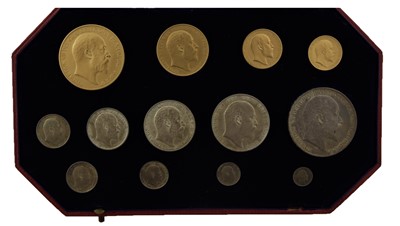 Lot 293 - Edward VII, 'Coronation' Matt Proof Set 1902,...