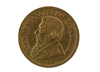 Lot 405 - South Africa, Gold Half Pond 1897, (.916 gold,...