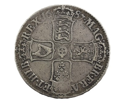 Lot 178 - James II, Crown 1687 TERTIO, obv. IACOBVS.II....