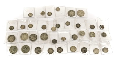 Lot 253 - Mixed British Silver Coinage, comprising: 8 x...