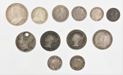 Lot 167 - Maundy Oddments, comprising: Victoria 4d 1897,...