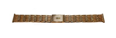 Lot 77 - A 9 carat gold watch bracelet, length 16.5cm