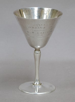 Lot 62 - A George V Silver Goblet, by Mappin and Webb...