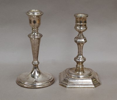 Lot 38 - Two Elizabeth II Silver Candlesticks, Each by...