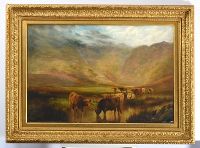 Lot 520 - William Perring Hollyer (1834-1922) Cattle...