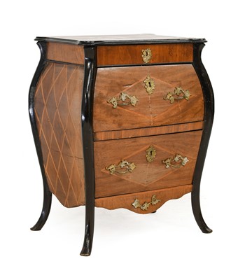 Lot 881 - A 19th Century Continental Walnut and Ebonised...