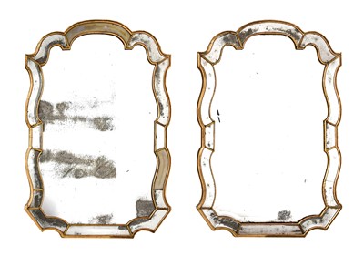 Lot 944 - A Pair of 18th Century Parcel Gilt Cartouche...