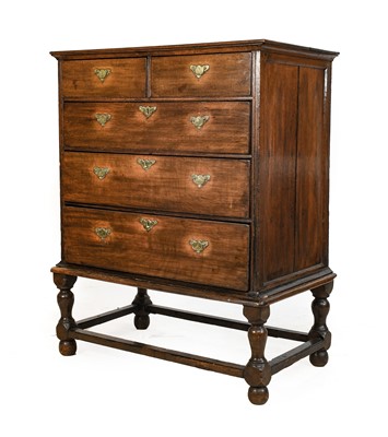 Lot 771 - An Early 18th Century Oak and Pine-Lined Chest...