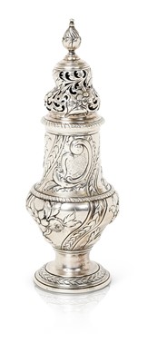 Lot 111 - A George III Silver Caster, by Thomas and...