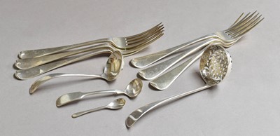 Lot 27 - A Collection of George III and Later Flatware,...