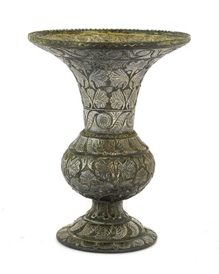 Lot 217 - A Bidri Ware Vase, 19th century, of ovoid form...