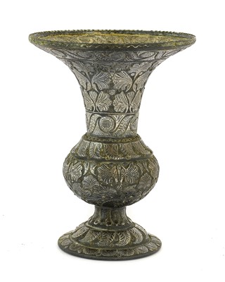 Lot 315 - A Bidri Ware Vase, 19th century, of ovoid form...