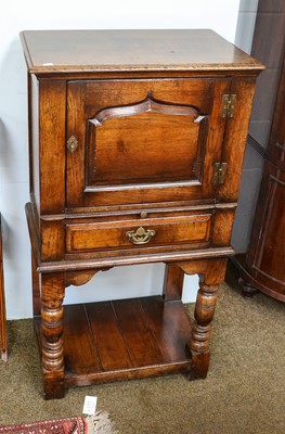 Lot 1371 - A Titchmarsh & Goodwin style oak cabinet, 63cm...