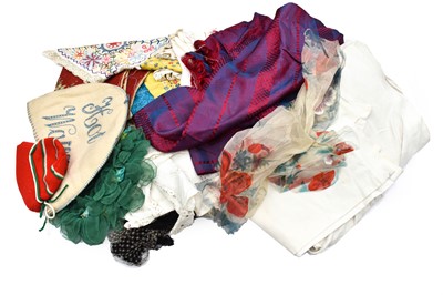 Lot 2007 - Assorted Decorative Textiles, comprising a...
