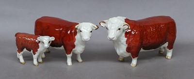 Lot 1163 - Beswick Hereford Cattle