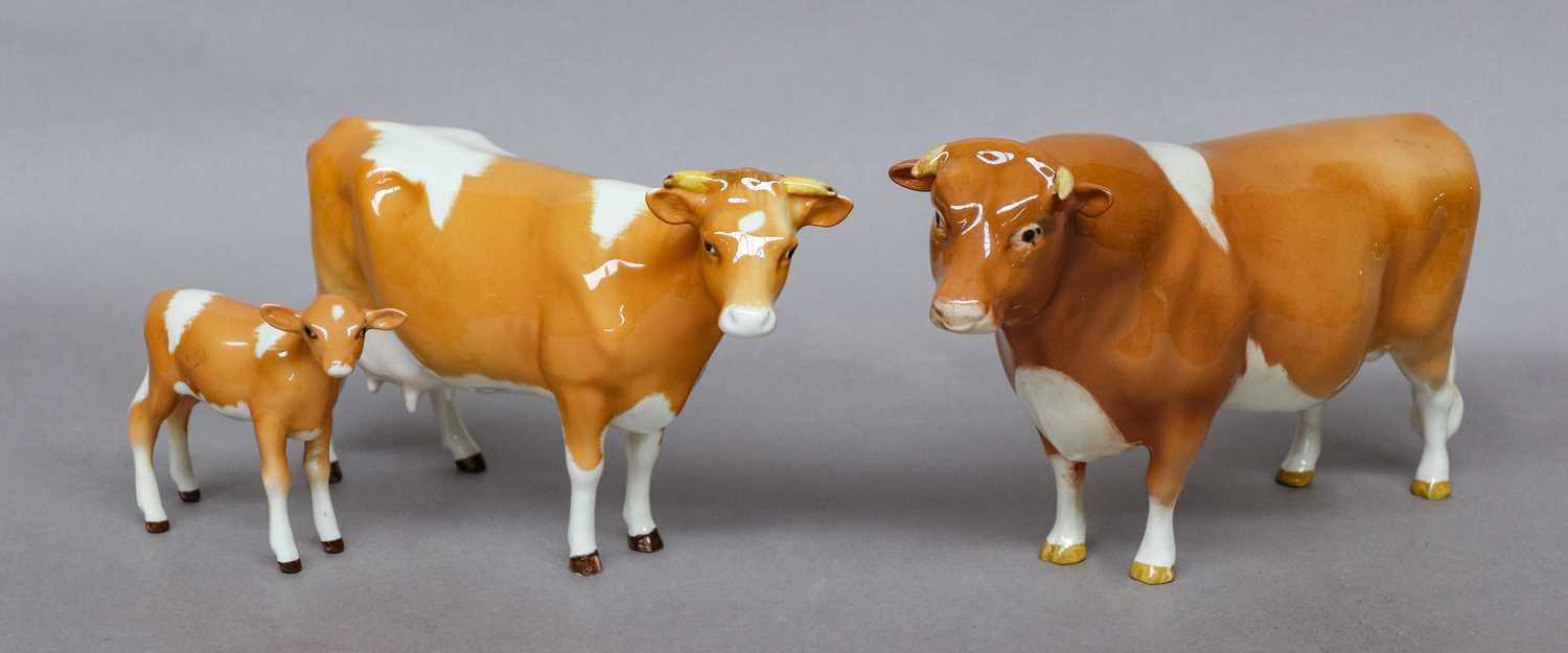 Lot 1162 - Beswick Guernsey Cattle