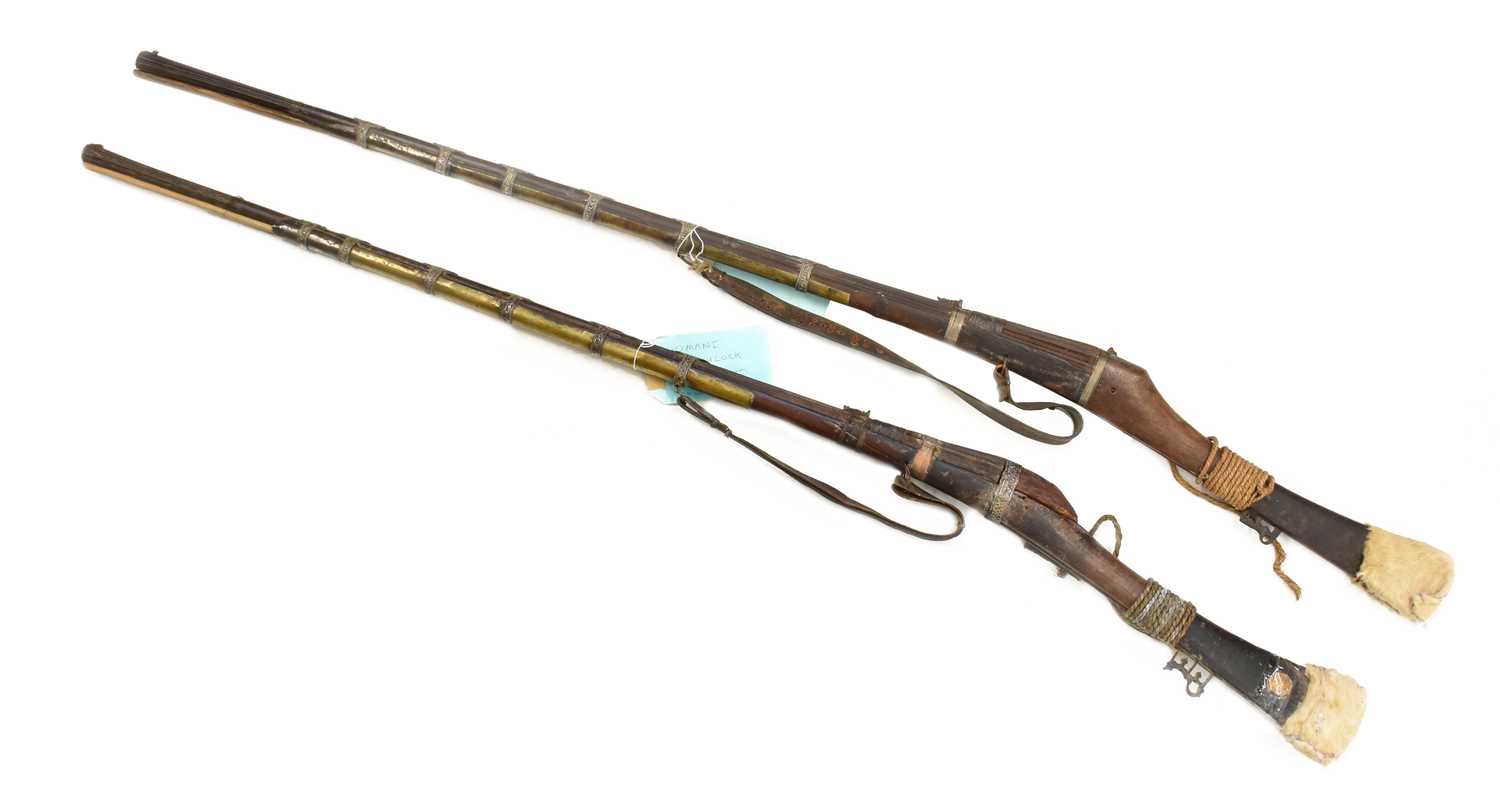Lot 266 - A 19th Century Omani Matchlock Rifle, the...