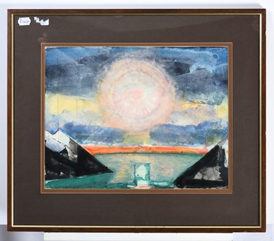 Lot 83 - Keith Grant (b.1930) "Sun Setting Near...