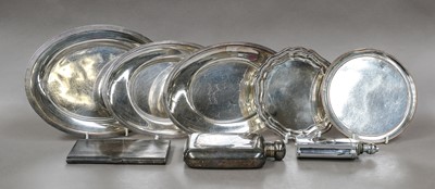 Lot 35 - A Collection of Silver Plate, including: a hot-...