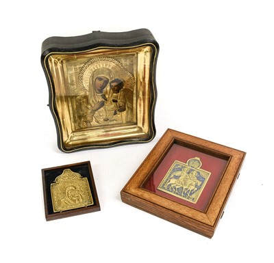 Lot 365 - A Balkan Icon, probably Romanian, 19th century,...